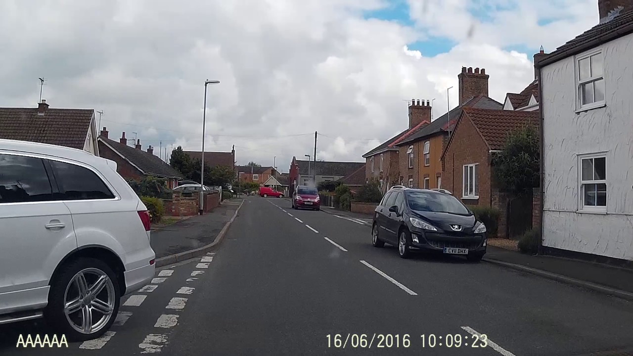 Cambs Dashcam - Chatteris, Cambridgeshire: Impatient Audi driver cuts in front.
