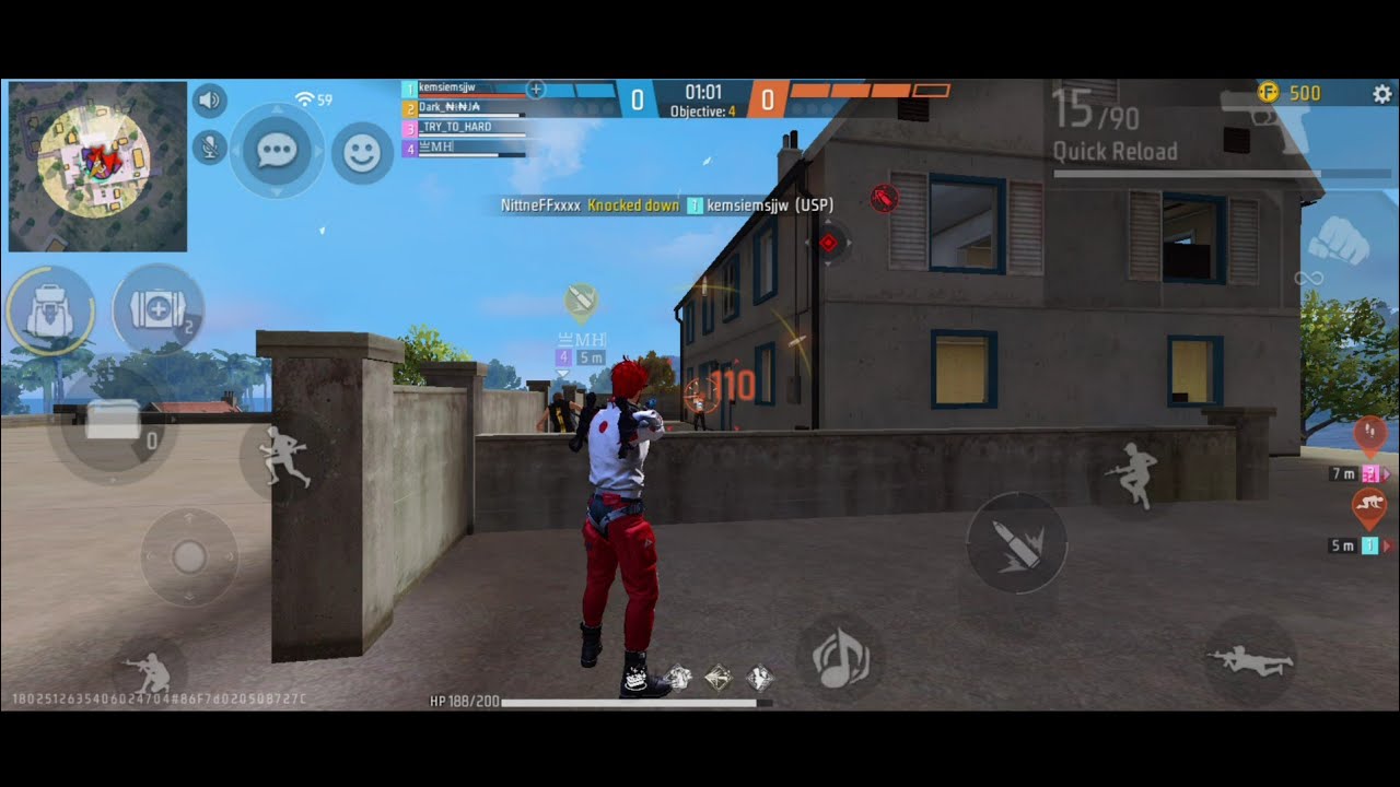 4vs4 Clutch Shots|| Freefire CS Ranked gameplay - YouTube