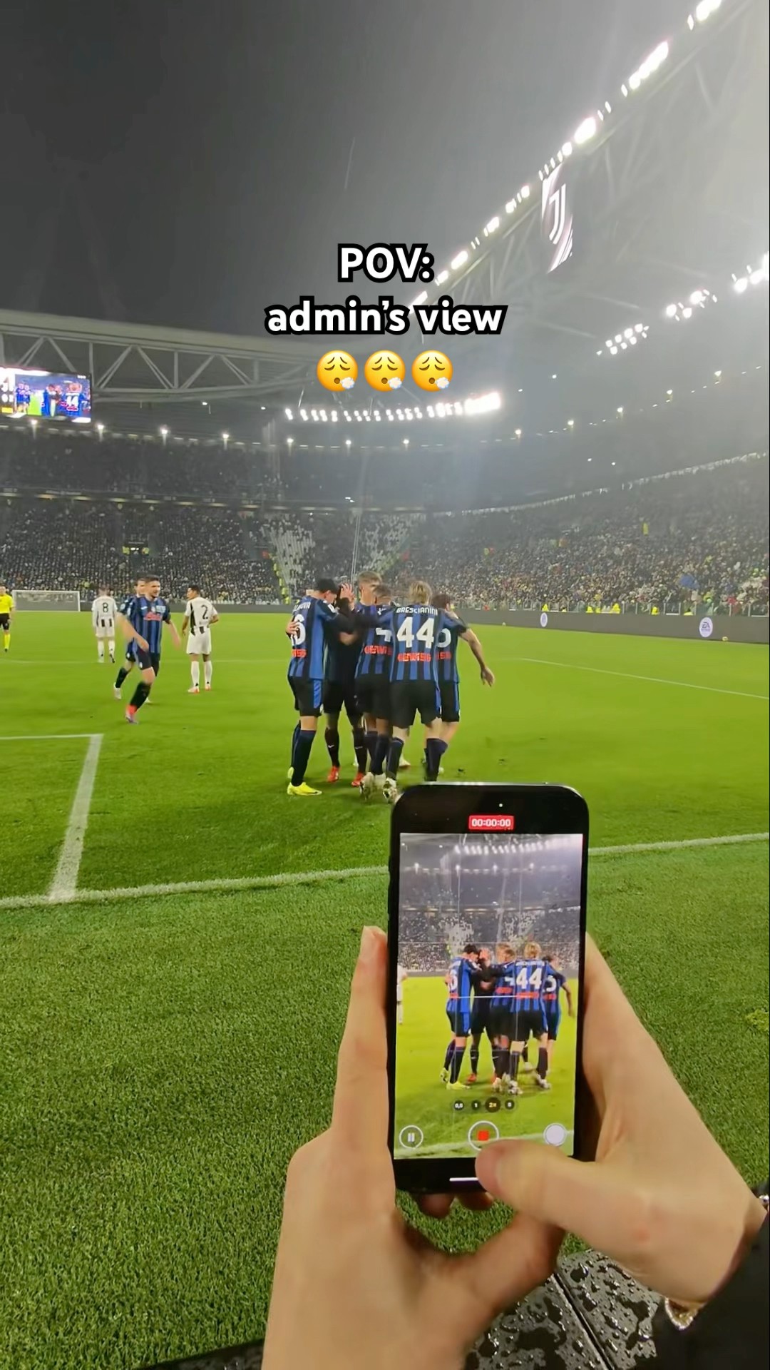 POV: first row seats for Zappacosta’s goal ? Juventus ?‍?