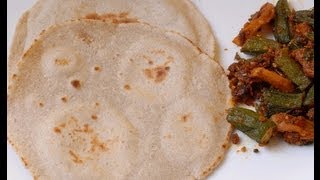 Jowar Ki Bhakri - roti of sorghum flour - By Vahchef @ Vahrehvah.com