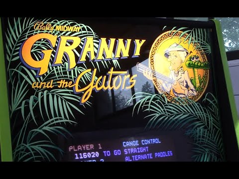 1984 Bally GRANNY AND THE GATORS Pinball Video Arcade Machine 
