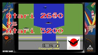 Activision River Raid Atari 2600 vs Atari 5200