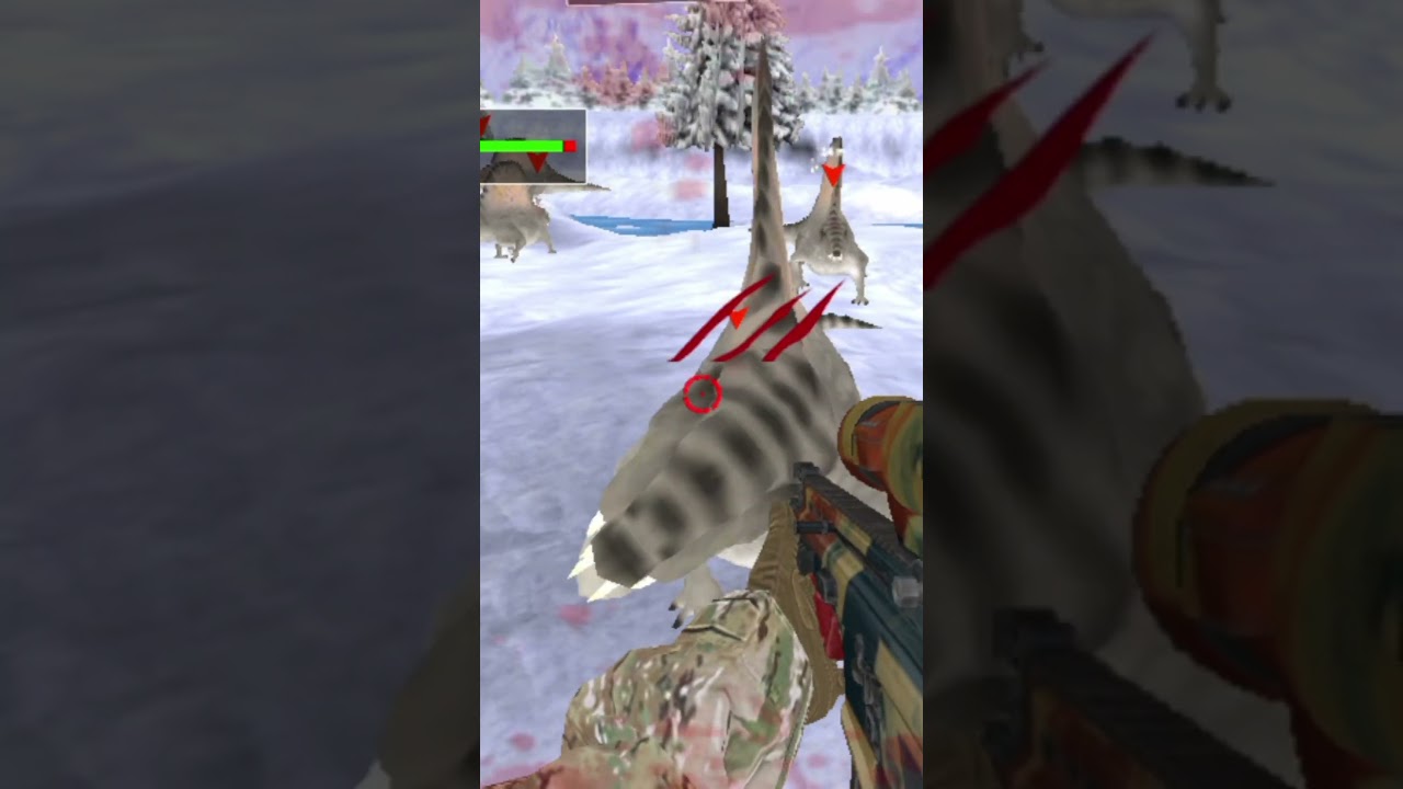 wild dinosaur hunting Gun Game: shorts