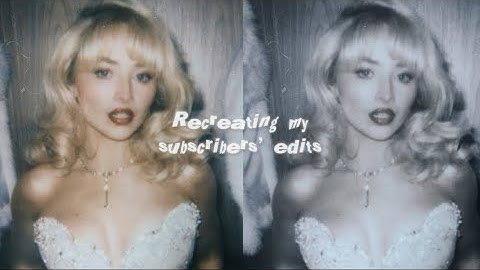 Recreating my subscribers’ edits //