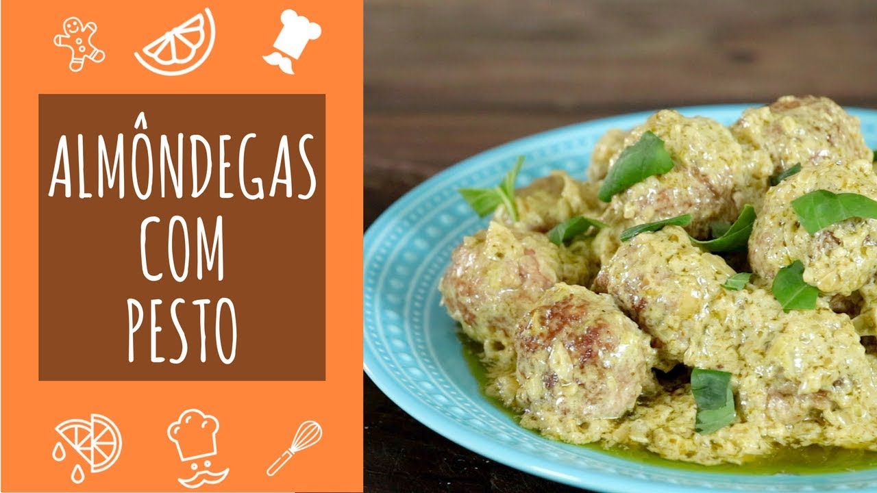 Almôndegas com Pesto