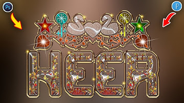 How To Make New Stylish Glass Font editing With Golden Colour In Ps Touch PixelLab | Zarraq Creation