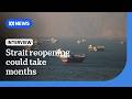 Trump 'premature' in telling ships to head to the Strait of Hormuz | ABC NEWS