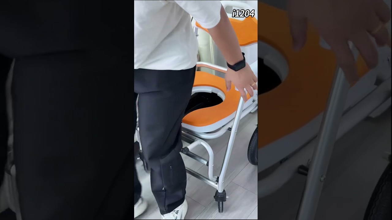 Portable Commode Chair with Wheels — Perfect for Elderly Care