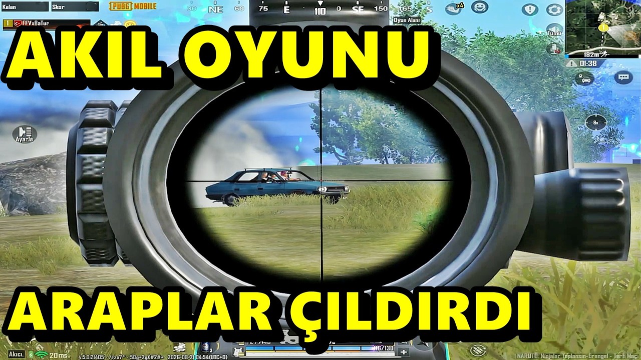 ARAPLARA ÖYLE BİR AKIL OYUNU YAPTIM Kİ ! ÇILDIRDILAR BATUR GAME SOLO SQUAD PUBG MOBİLE