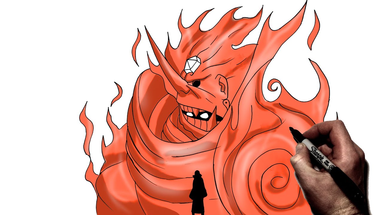 THE PERFECT SUSANOO ON FIRE - UCHIHA ITACHI CUSTOM DRAWING