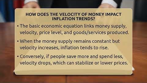 How Does The Velocity Of Money Impact Inflation Trends? - Inflation Insight Channel