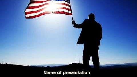Flag of the USA PowerPoint Template by PoweredTemplate.com