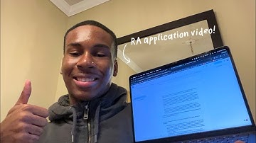 my RA application video