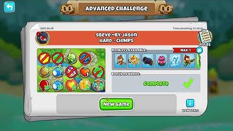 BTD6 Advanced Challenge |Sbeve | April 24, 2022