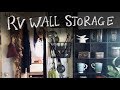 RV Wall Storage: How to attach storage to RV Walls; a Few Tips and Tricks
