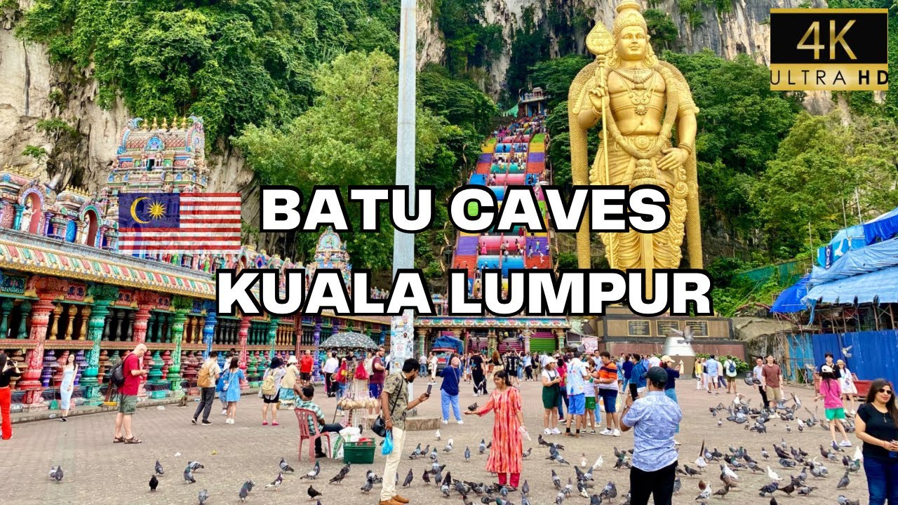 [4K] BATU CAVES WALKING TOUR - Unveiling Natures Majesty in Kuala Lumpur | August 2023
