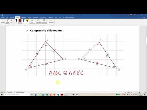 Video: Hebben congruente driehoeken dezelfde omtrek?