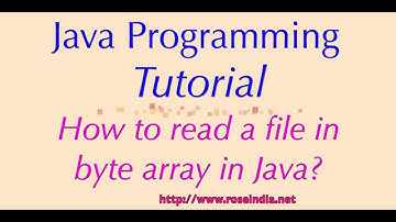 How to read a file in byte array in Java?