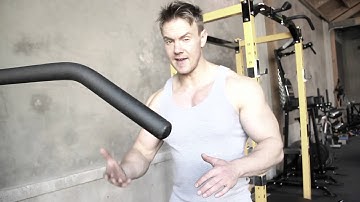 Bodybuilding -  Rob Riches Tricep Workout on Powertec Power Rack & LeverGym