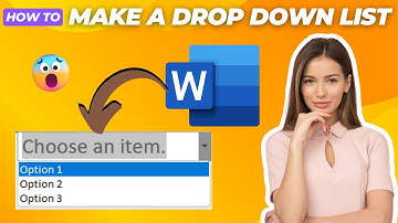 How To Make A Drop Down List In Word {Full Guide}