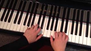 Five finger position patterns in A minor