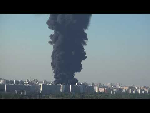 Пожар в Марьино 12.08.2015
