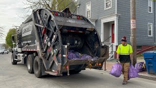 Casella Garbage Truck VS Purple PAYT Bags