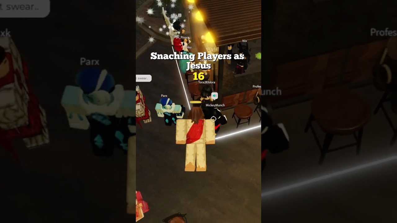 Snatching Players as Jesus 16. I CAUGHT MICKEY #roblox #jesus #micup #pranks #scream #robloxfyp
