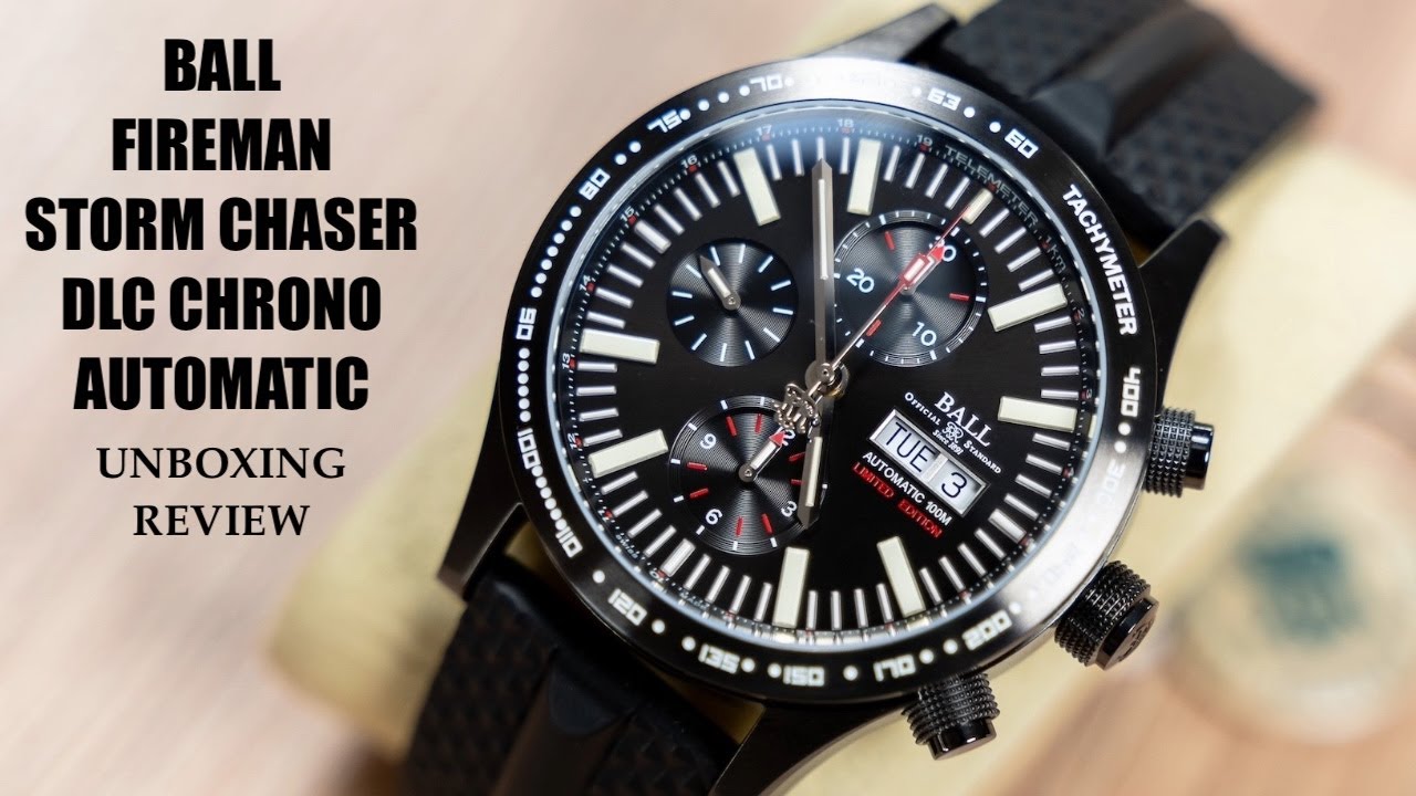 Ball Fireman Storm Chaser Dlc Chronograph Automatic CM2192C-P2-BK Watch | Review Valjoux Relogios