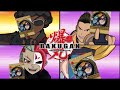 Bakugan Battle Brawlers Fear Ripper Laserman And Stinglash Vs Shuji Masquerade And Marduk 