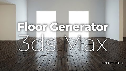 Plugins Floor Generator For 3Ds Max 2022
