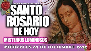 EL SANTO ROSARIO DE HOY MIÉRCOLES 07 DE DICIEMBRE 2022-MISTERIOS GLORIOSOS VIRGE MARÍADEL ROSARIO ♥️