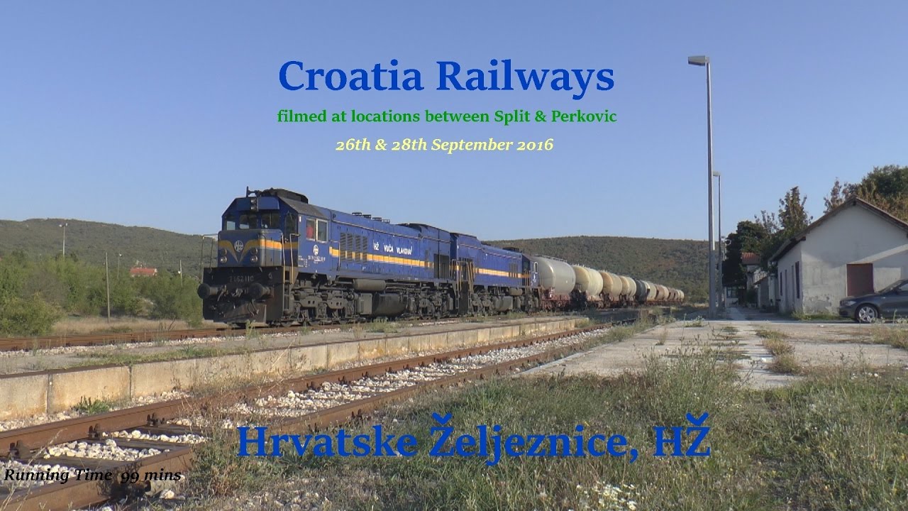 Croatian Railways  Hrvatske Željeznice, HŽ Between Split & Perkovic September 2016