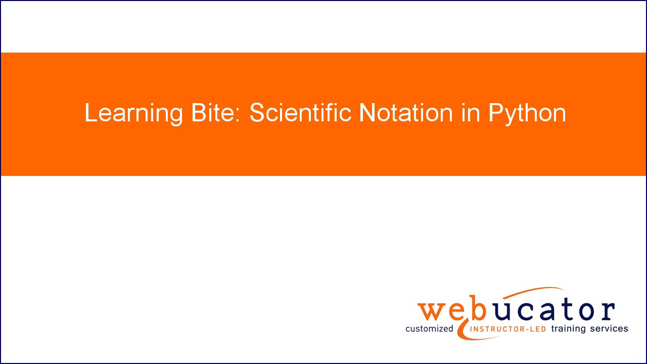 scientific notation คือ  Update  Scientific Notation in Python