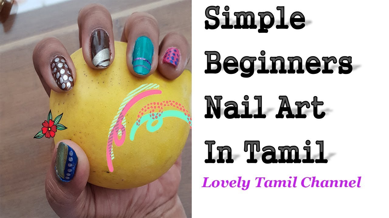 DIY fake nails/How to stick fake nails at home in tamil/Mombeauty arts#7  /MBA - YouTube