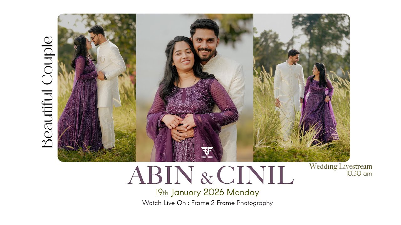 Wedding Ceremony of Abin & Cinil || 19-01-2026 || Live Streaming ||