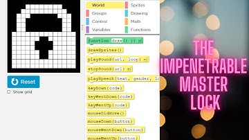 How to create The Impenetrable Master Lock in game lab in code.org.