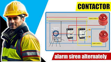 A creative way to sound 2 sirens using a timer and 2 contactors | timer theben