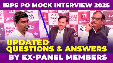 IBPS PO Mock Interview 2025 Questions & Answers with Expert Feedback By Ex IBPS Panel Member