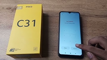 How to set pattern lock in poco c31 phone, pattern lock setting