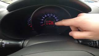 How to Navigate Through the Speedometer Display Kia Soul II ( 2014 – 2016 )  Manage Speedometer