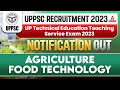 Uppsc recruitment 2023  up technical education teaching service exam notification 2023