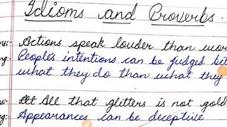 English Grammar : Idioms and proverbs screenshot 2