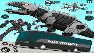 Flying Car Transform Robot Dino Battle Games - Android iOS Gameplay screenshot 5