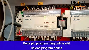 Delta PLC running program upload and download  | How to open delta PLC program & edit online