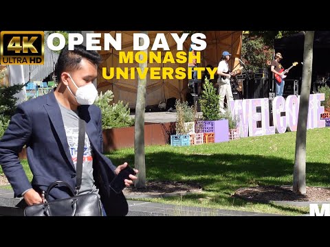 ⁴ᴷ Open Day Monash University | courses entry pathways accommodation support services Aug 2022