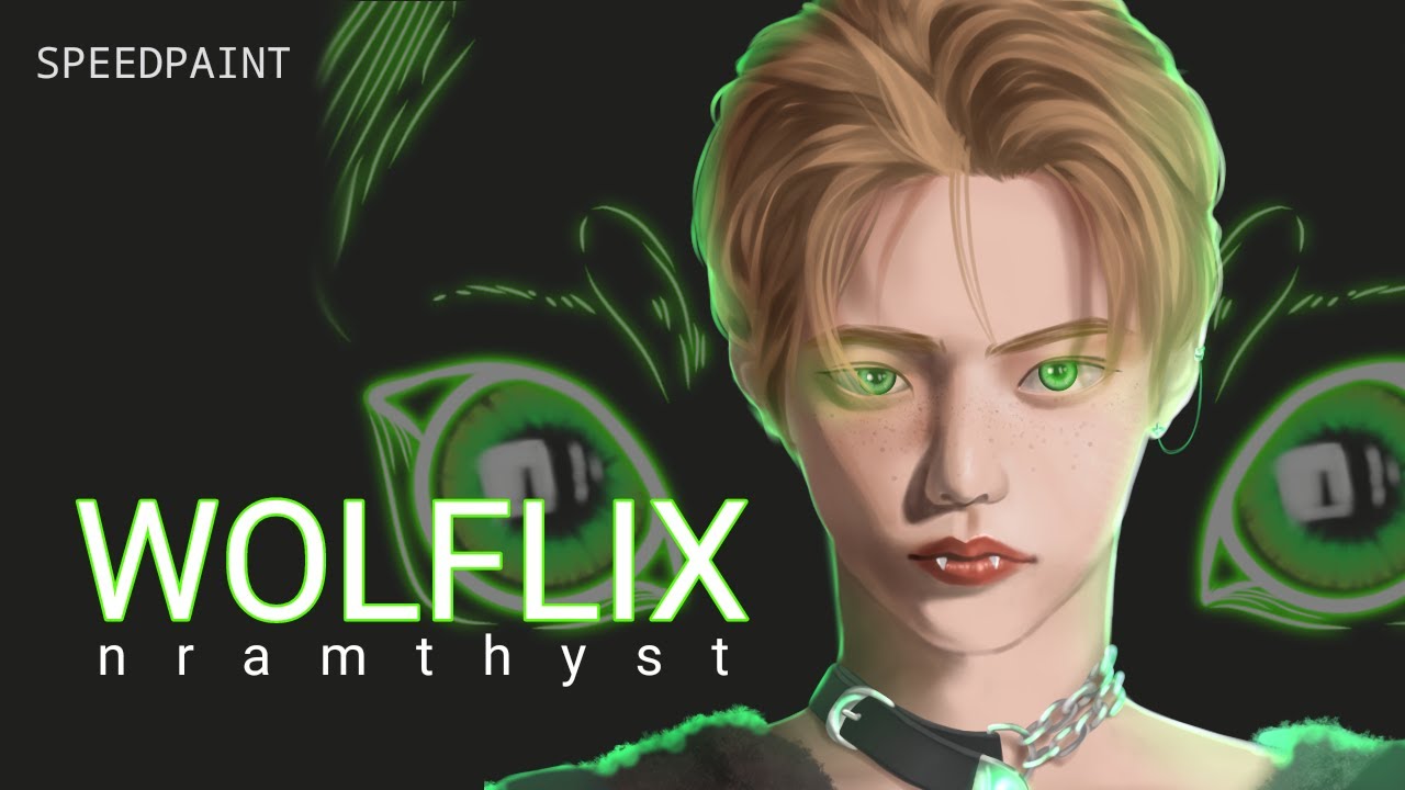 [SpeedPaint] WOLFLIX - (SKZ fanart)