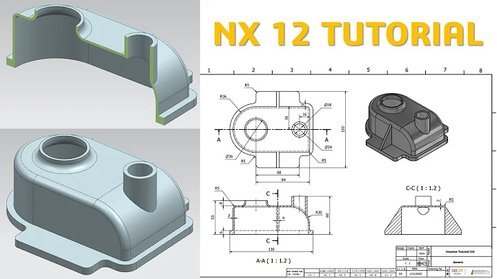 NX 12 Tutorial #34 | 3D Model Basic Beginers