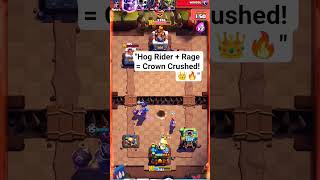 &quot;He dropped Elite Barbs. I dropped MK Evo + Hog + Rage. Crown gone. 👑🔥 #ClashRoyale #OPCombo&quot;