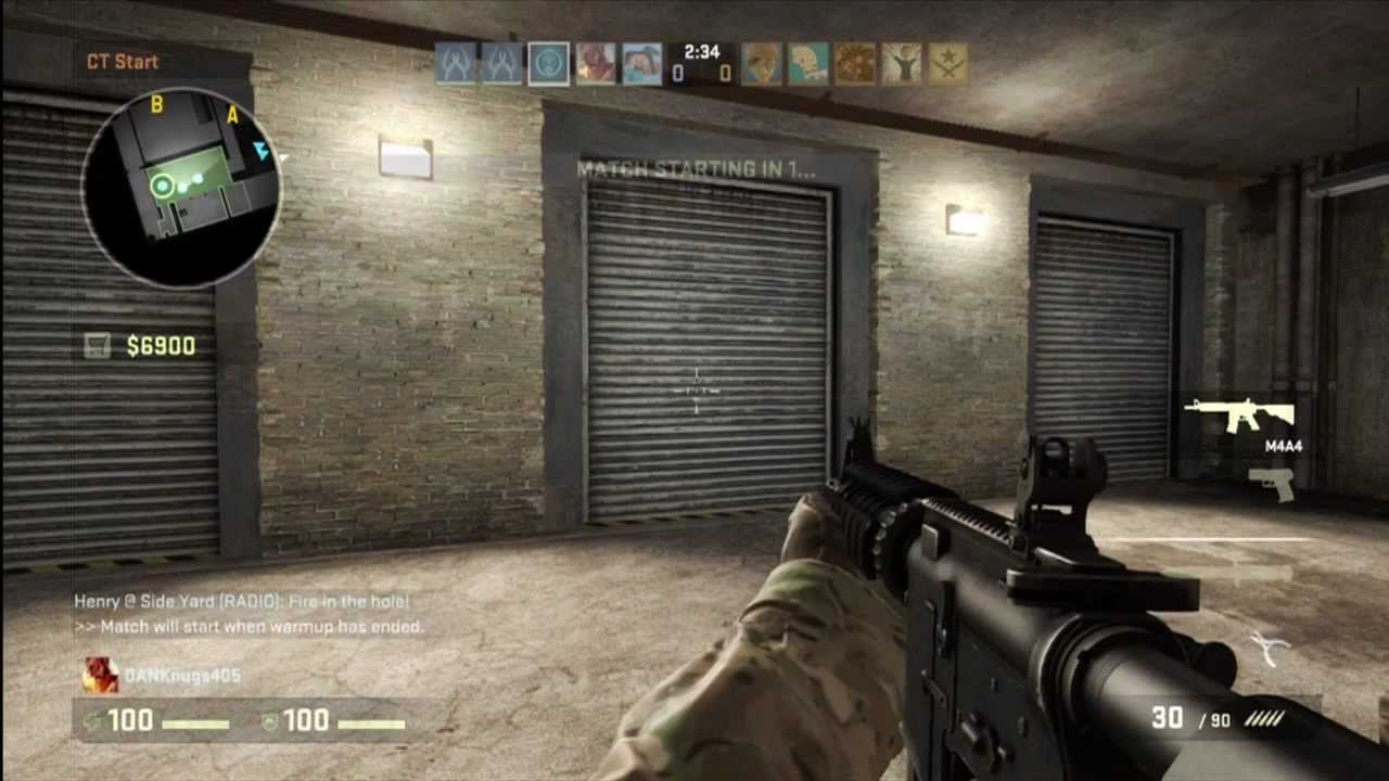 Gameplay of Counter Strike Global offensive for Xbox 360. 